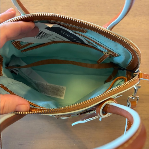 Dooney & Bourke Green and Brown Satchel - Picture 4 of 8